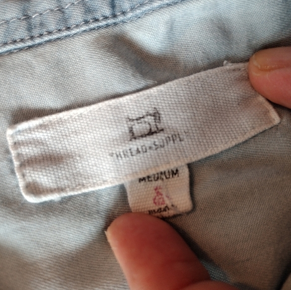 Thread & Supply Denim Lightweight Button Down - Picture 7 of 12